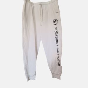 White Nightmare Before Christmas sweatpants